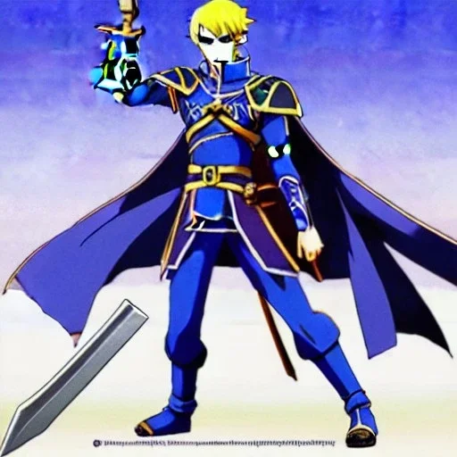 fire emblem, anime, screenshot, ova, 90s anime, prince, sword, fantasy setting, fire emblem marth, fullbody,