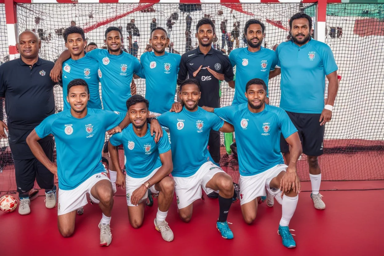 bangladesh football team, Filmado em Canon EOS R5, lente 50mm, profundidade de campo, velocidade do obturador 1/1000, f/2.8, balanço de branco, 6000k. Alta resolução, detalhes realistas, efeito HDR, grão de filme, 4K. –ar 16:10 –s 700 –q 5