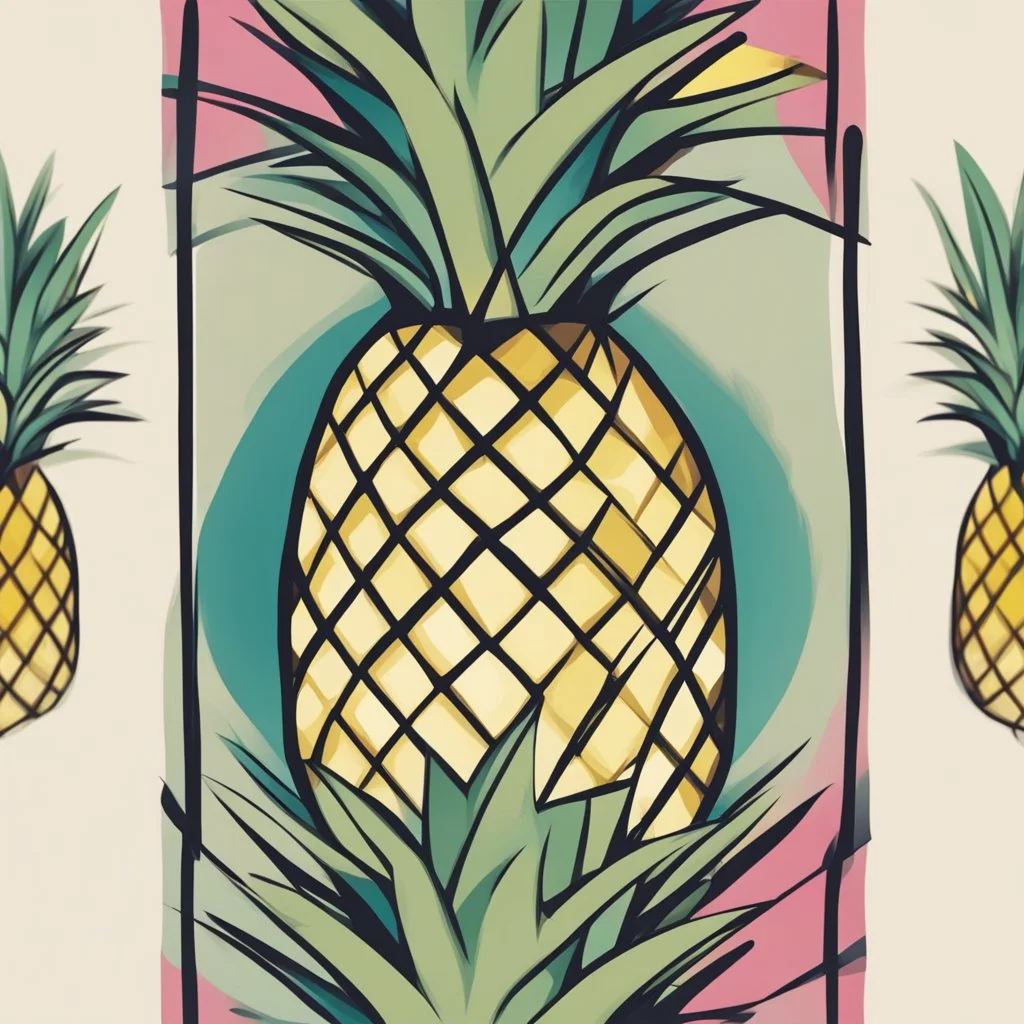 Abstract pineapple concept