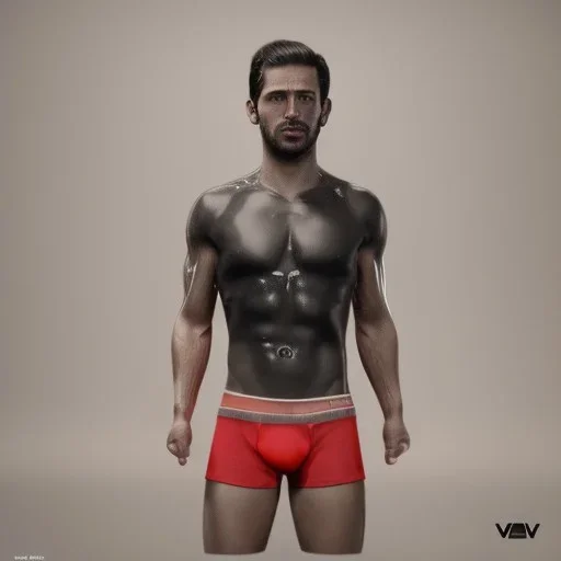 mdjrny-v4 style a gym toned man in tight and wet frenchie briefs,hyper realistic photograph