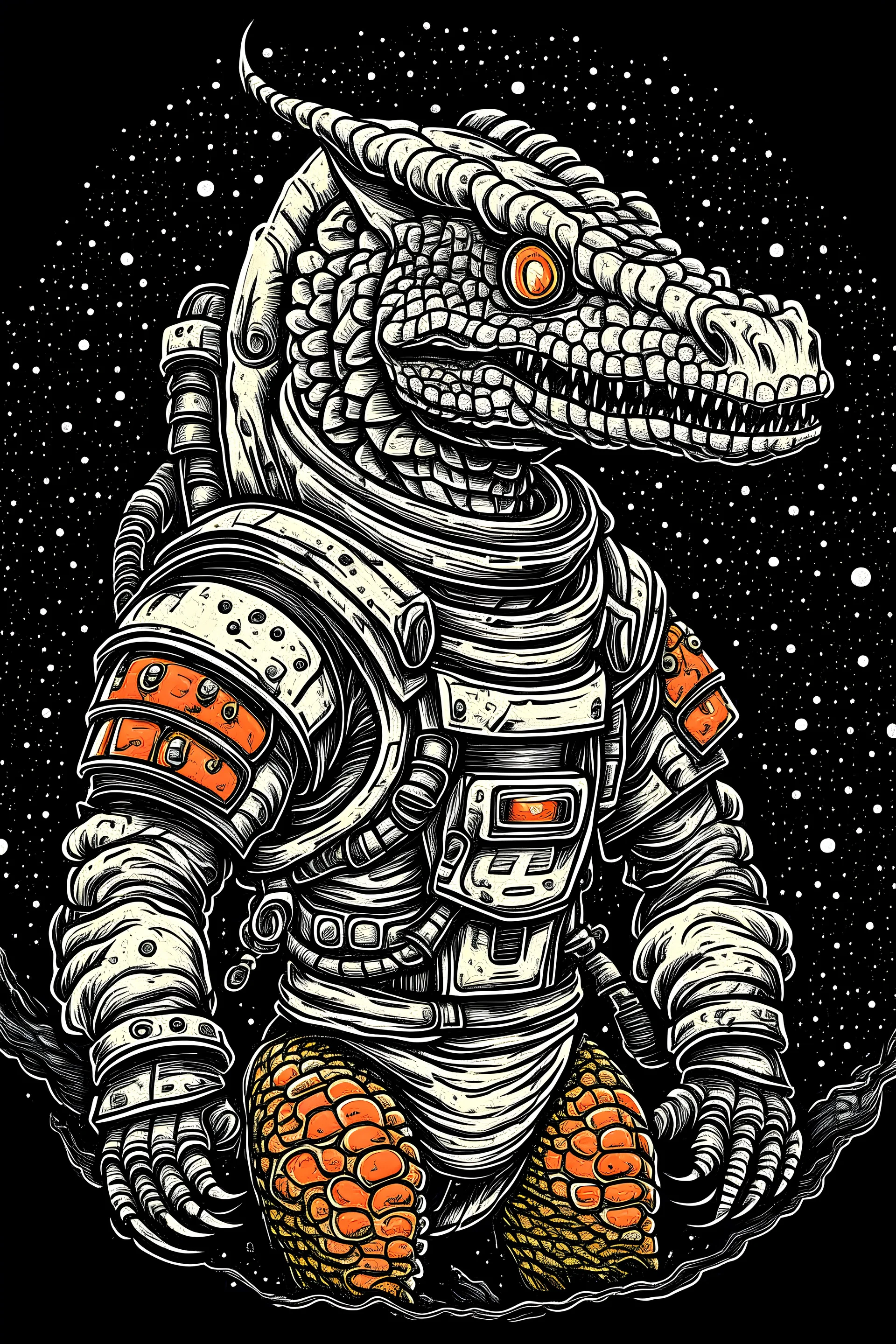 dragon in a spacesuit