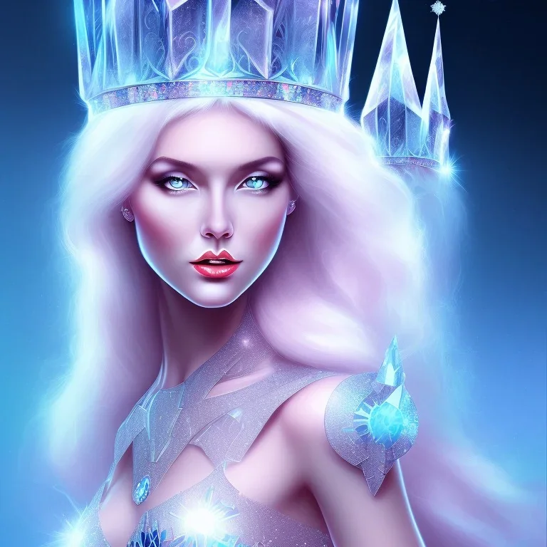 Ice crystal queen full image light