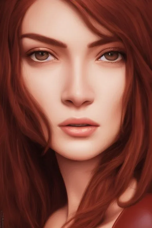 pristine full face portrait of beautiful natural scarlet jonhson, au naturel, sexy, smirking, intricate, elegant, detailed light brown eyes, leather jacket, digital painting, artstation, concept art, smooth, sharp focus, illustration, pivot on face, art by omar ortiz