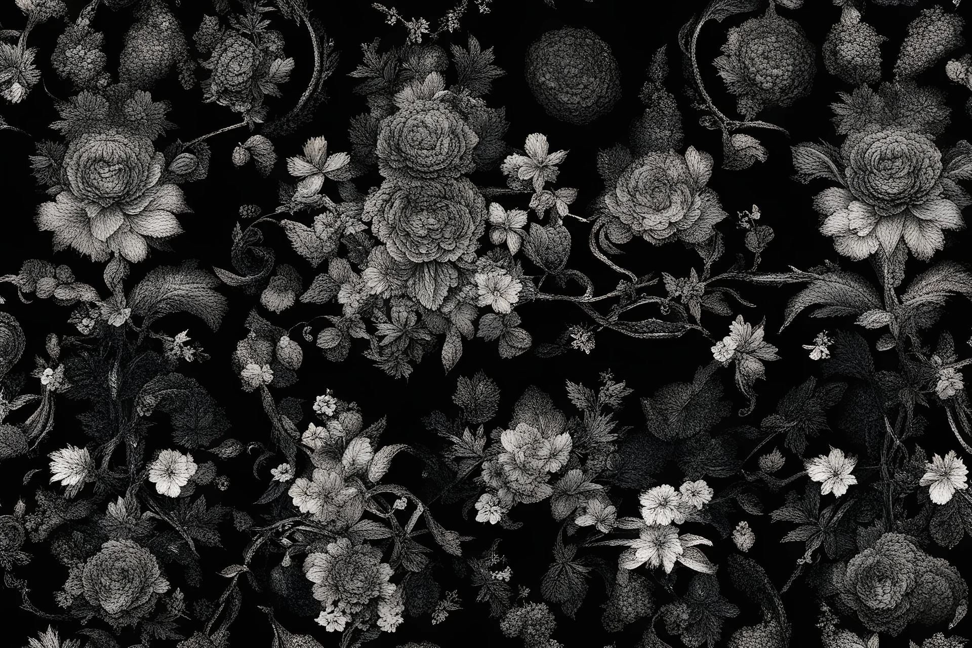 black in black background