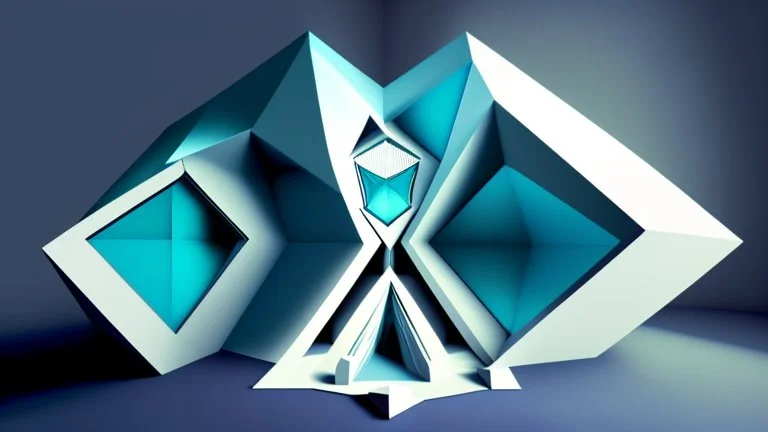 trompe l'oeil anamorphic hexadimensional hyperspatial jeweled impossible architecture