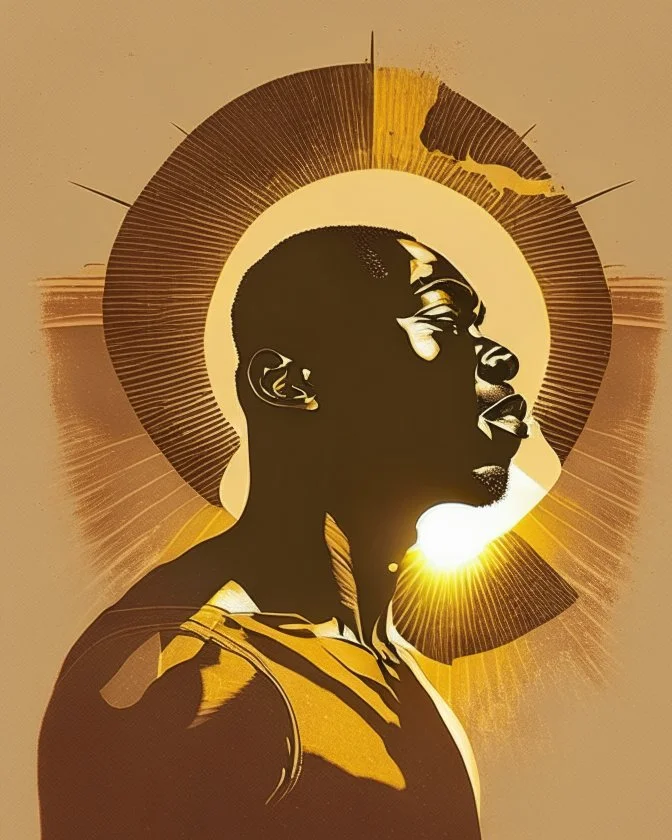 Black man under the sun design