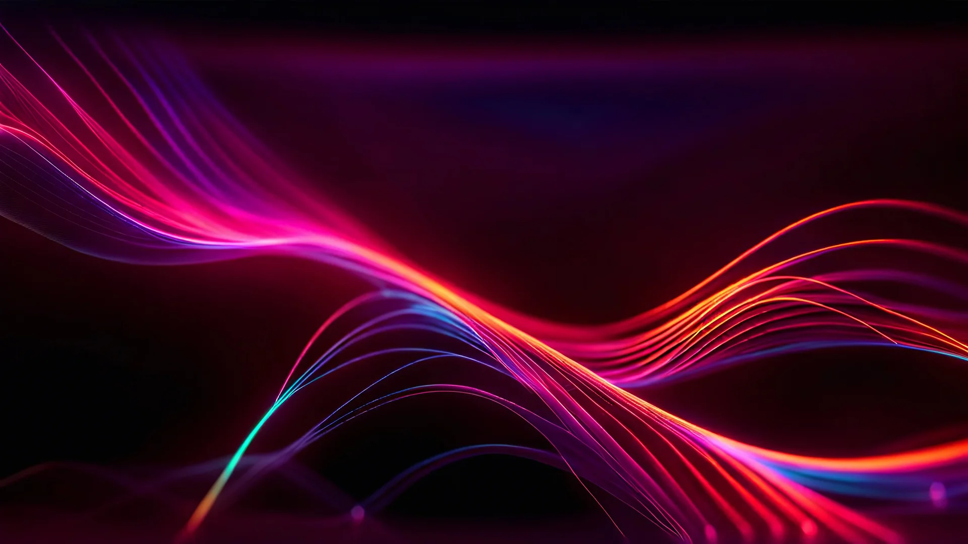 Closeup of a colorful Abstract wave neuron network, background, futuristic particle energy flowing with glowing neon paths, connection network, nano technology circuit lines concept, digital fantastic wallpaper, 8k, (high detailed 10.5), uhd, dslr, soft lighting, (high quality 10.5), film grain, Fujifilm XT3