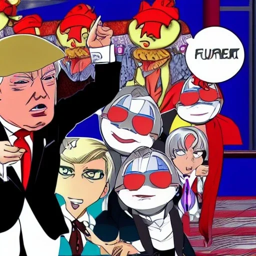 Funkadelic Donald Trump anime