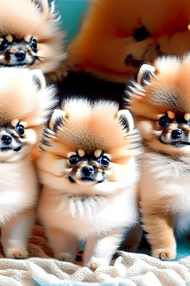 cute little Pomeranian puppies