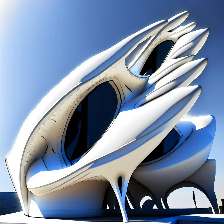 Ant architecture style Zaha Hadid 4k