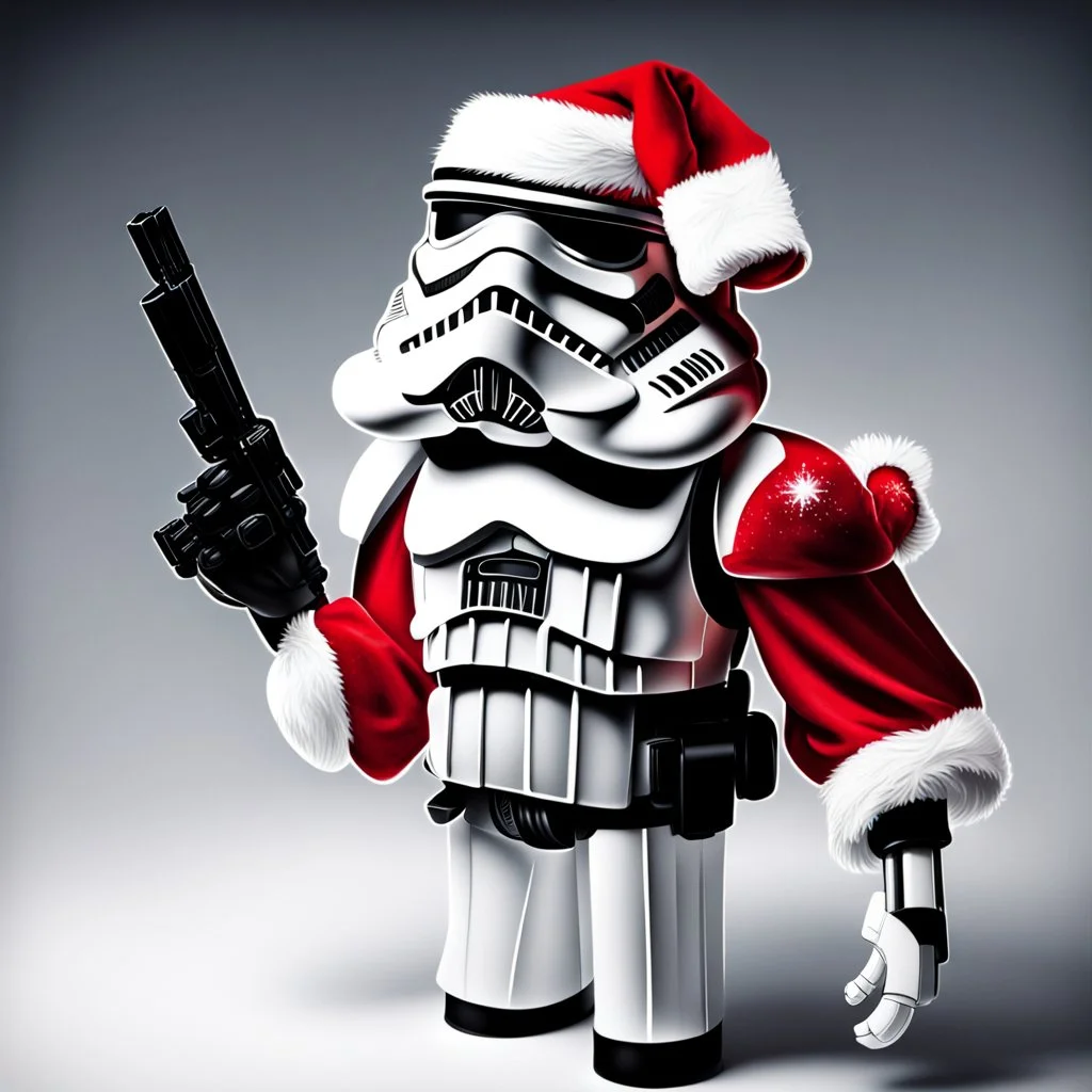 An Imperial Stormtrooper becomes Santa Claus