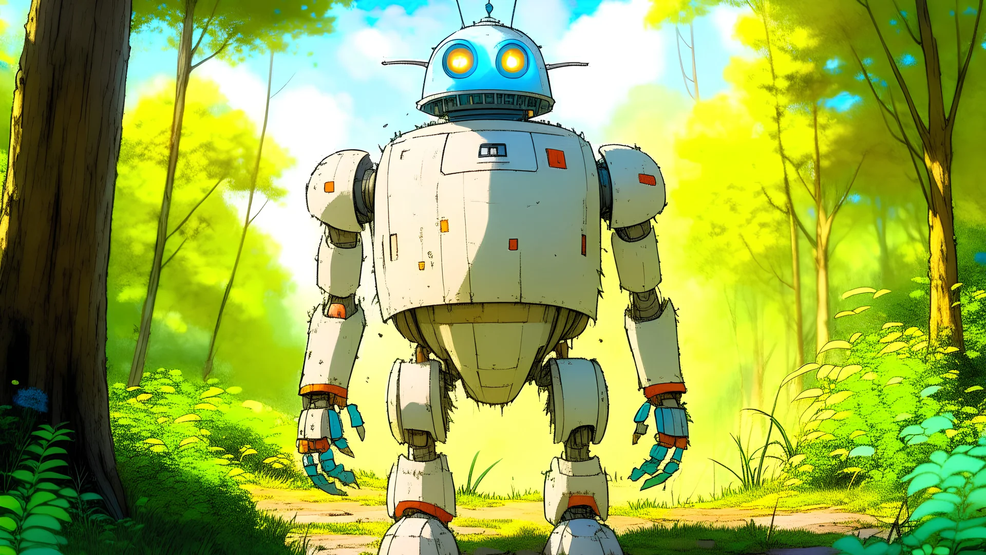 scery robot estilo Studio Ghibli