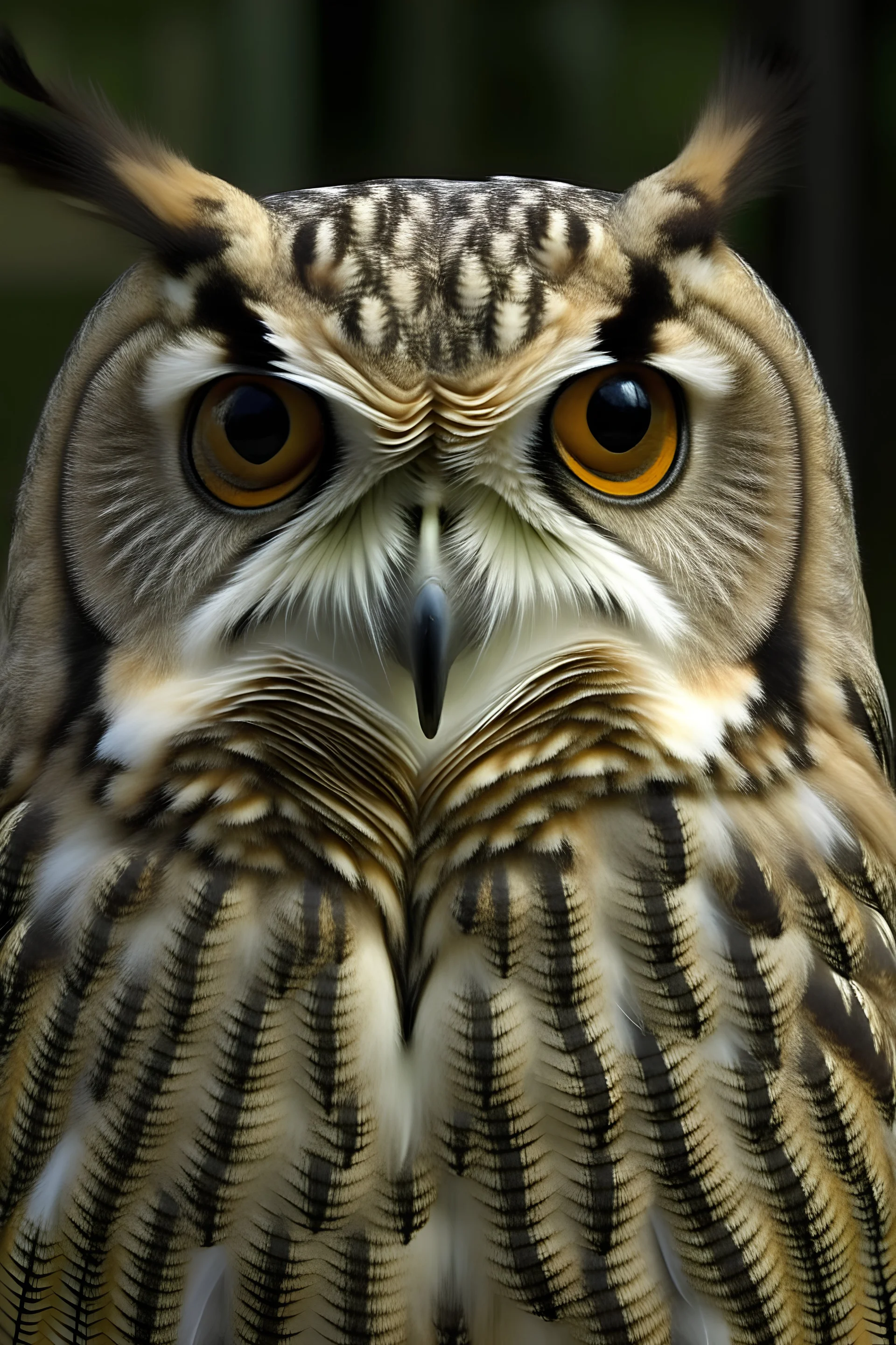 owl front view