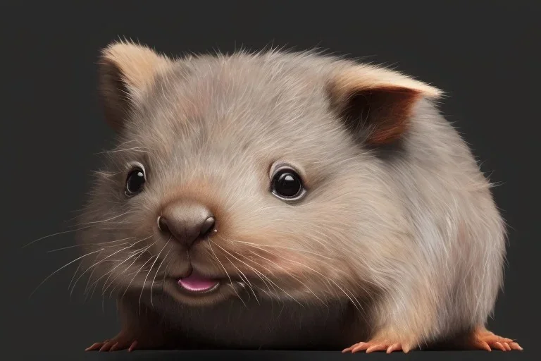 chibi, cute, adorable wombat portrait, hyperdetailed, meticulous, 8k resolution, trending on artstation, by cedric peyravernay