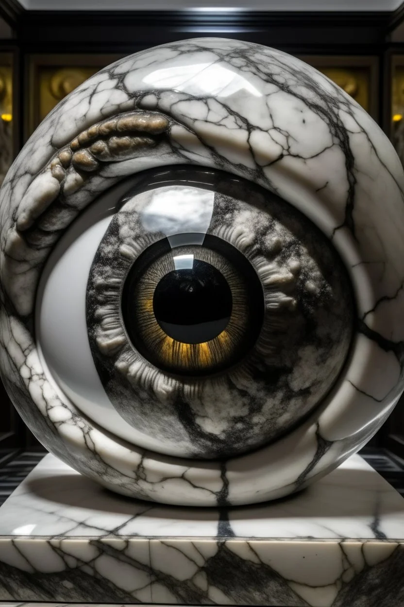 Granite and marble combined with the human eye