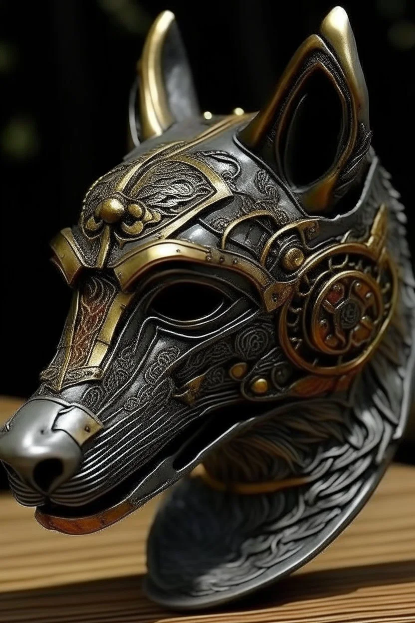 cyper punk japanese wolfmask