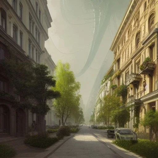 Harbour ,Beaux Arts architecture,+palladio+liveable street+detailed facades+green city,uphill road,trees on walkway,elegant avenue, biopunk+Bueno Aires,vienna,alphonse mucha, greg rutkowski,matte painting, cryengine, hyper detailed, felix kelly, fantasy art, seb mckinnon"