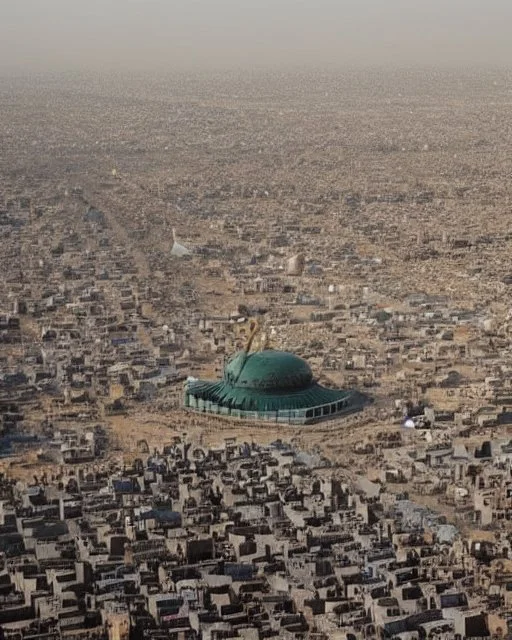 The city of Karbala and between the two holy shrine