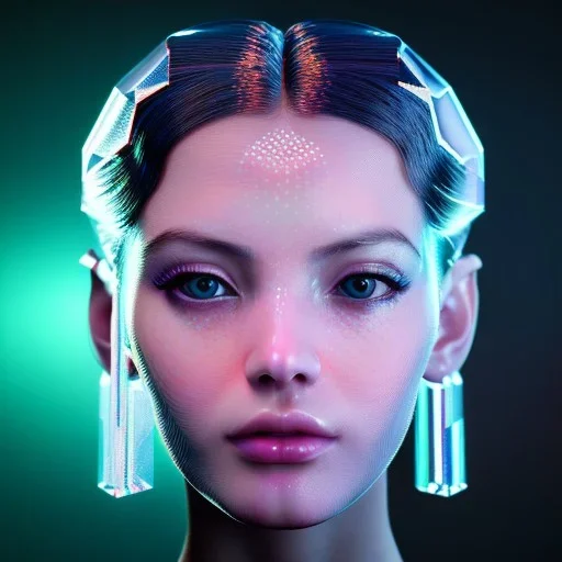 transparent crystal girl highly detailed, glowing,Insanely detailed photograph of an elaborate beautiful girl fantasy art album cover art 4K 64 megapixels 8K resolution HDR Greek shiny space colours jewelry celestial hair eyes light