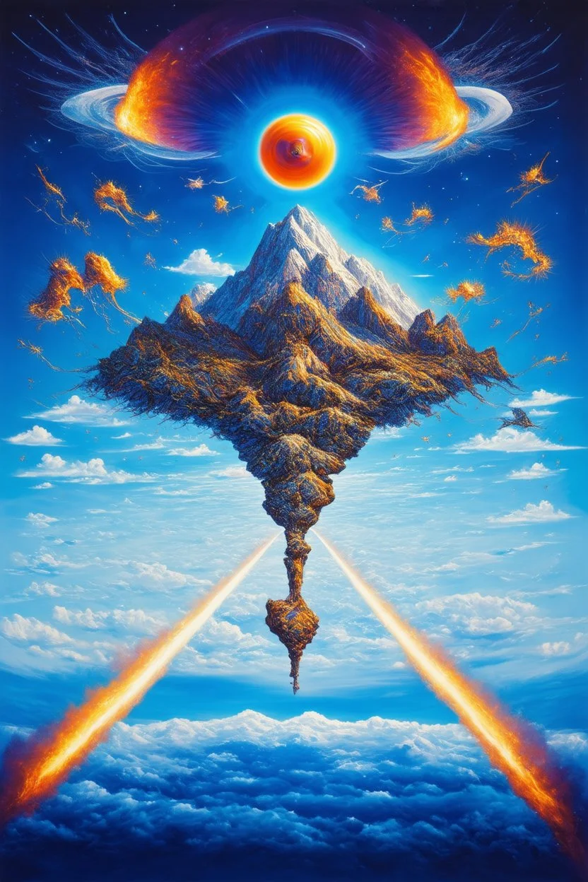 What's the altitude; neo-surrealistic optical art
