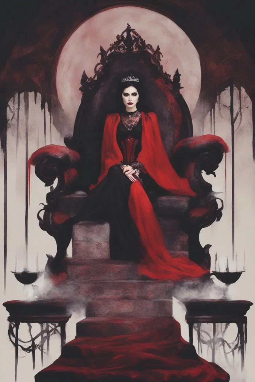 Vampire queen on her throne