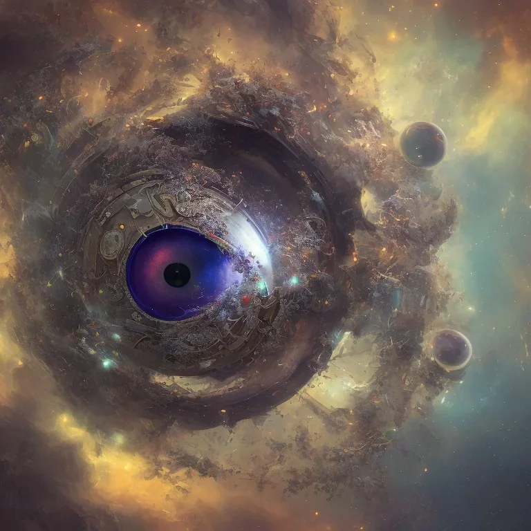 Cosmic in a eyeball, hyper detailed,ultra detailed,realistic, 8k