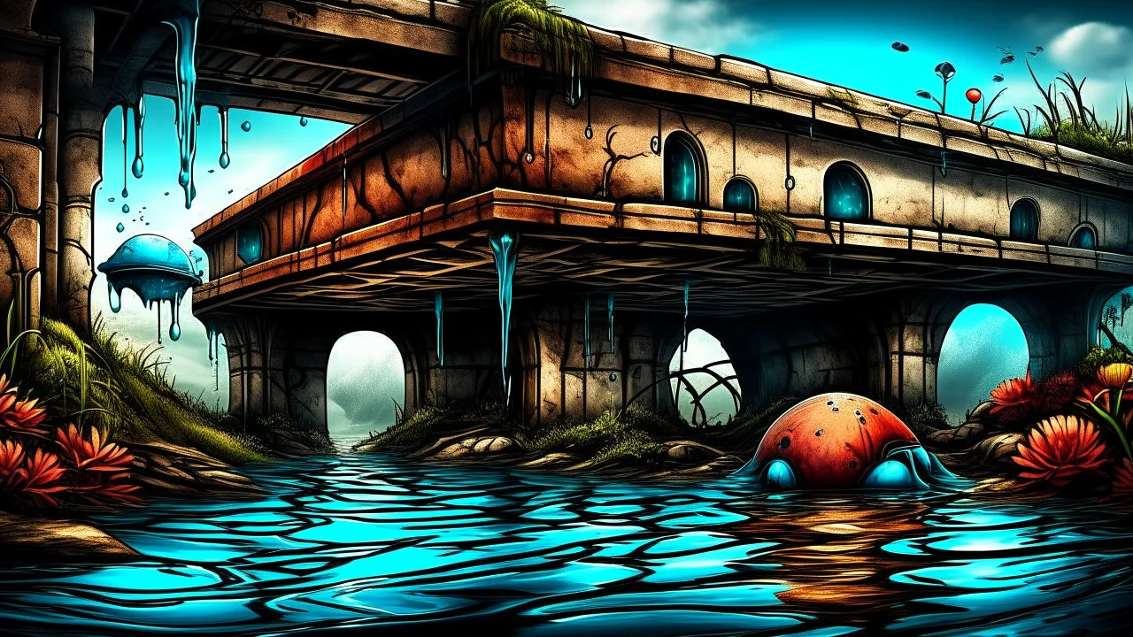 water under a bridge. Surrealism