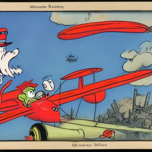 Dastardly and Muttley in their Flying Machines by Dr Seuss