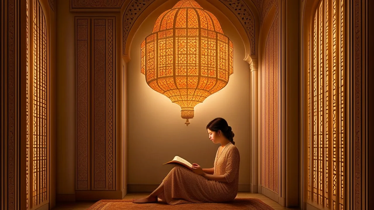 The image portrays an atmosphere of tranquility and focus, with an individual reading a book in a serene and comfortable setting. It reflects the spirit of self-improvement and personal growth, as the person appears engrossed in exploring inspiring content that contributes to their personal development and knowledge acquisition. The appropriate lighting and intricate details enhance a positive and motivating ambiance for learning and advancement.