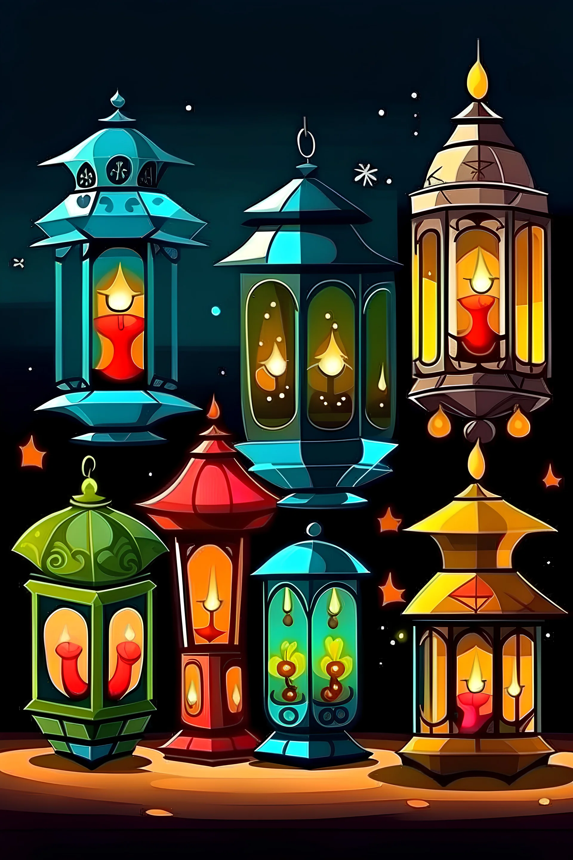 فوانيس رمضان كارتون