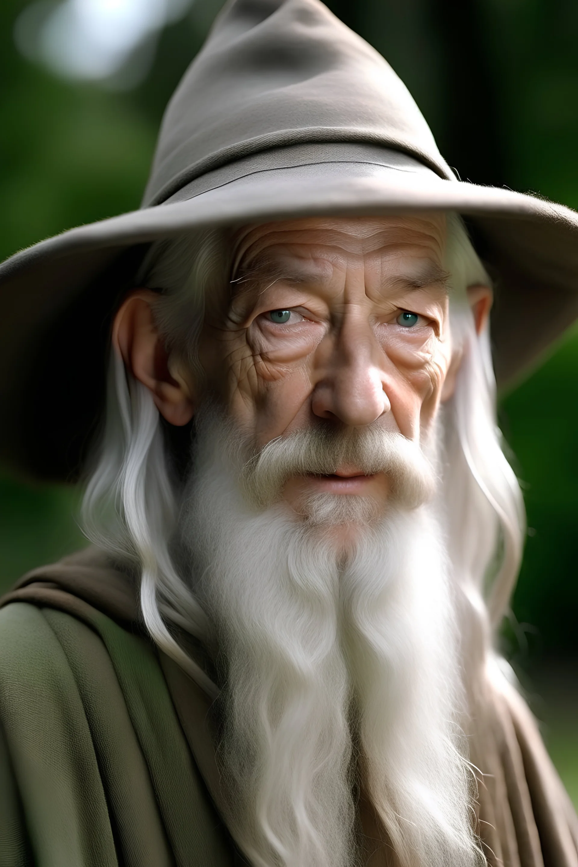 Clean shaven Gandalf