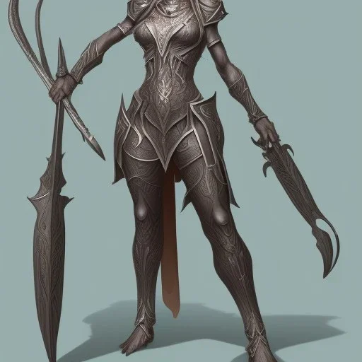 Horned, dark elf, female