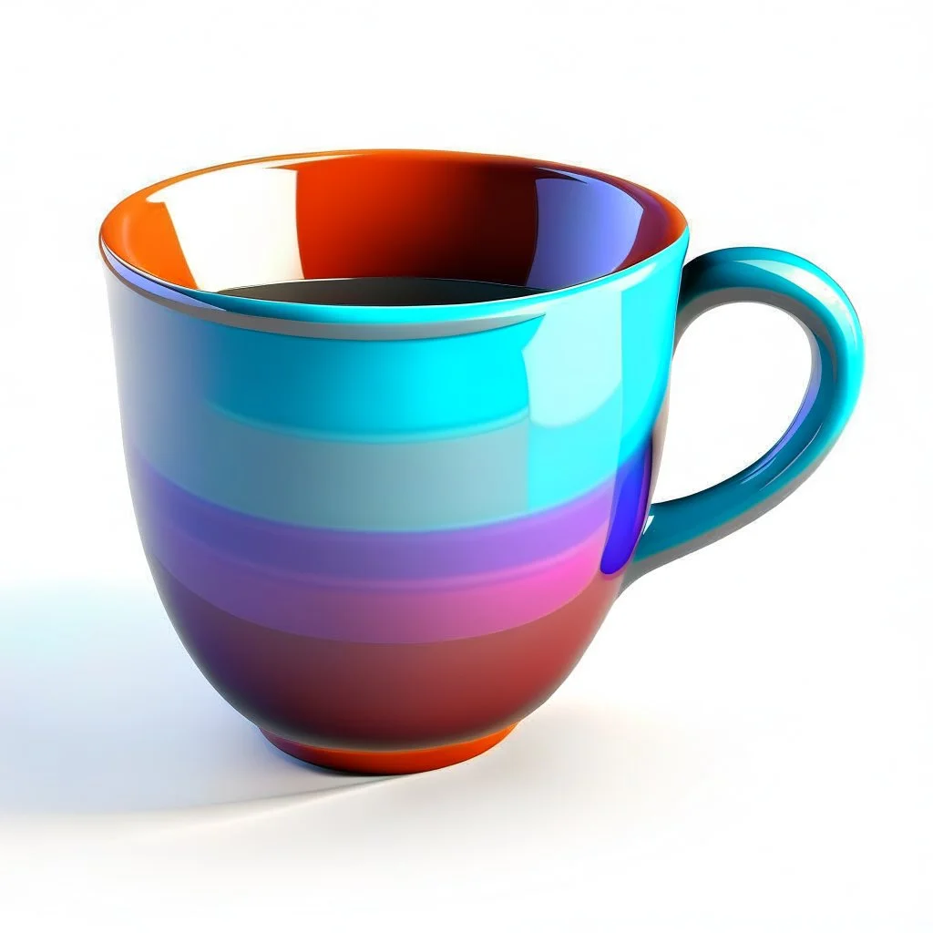 cup stylized, no background