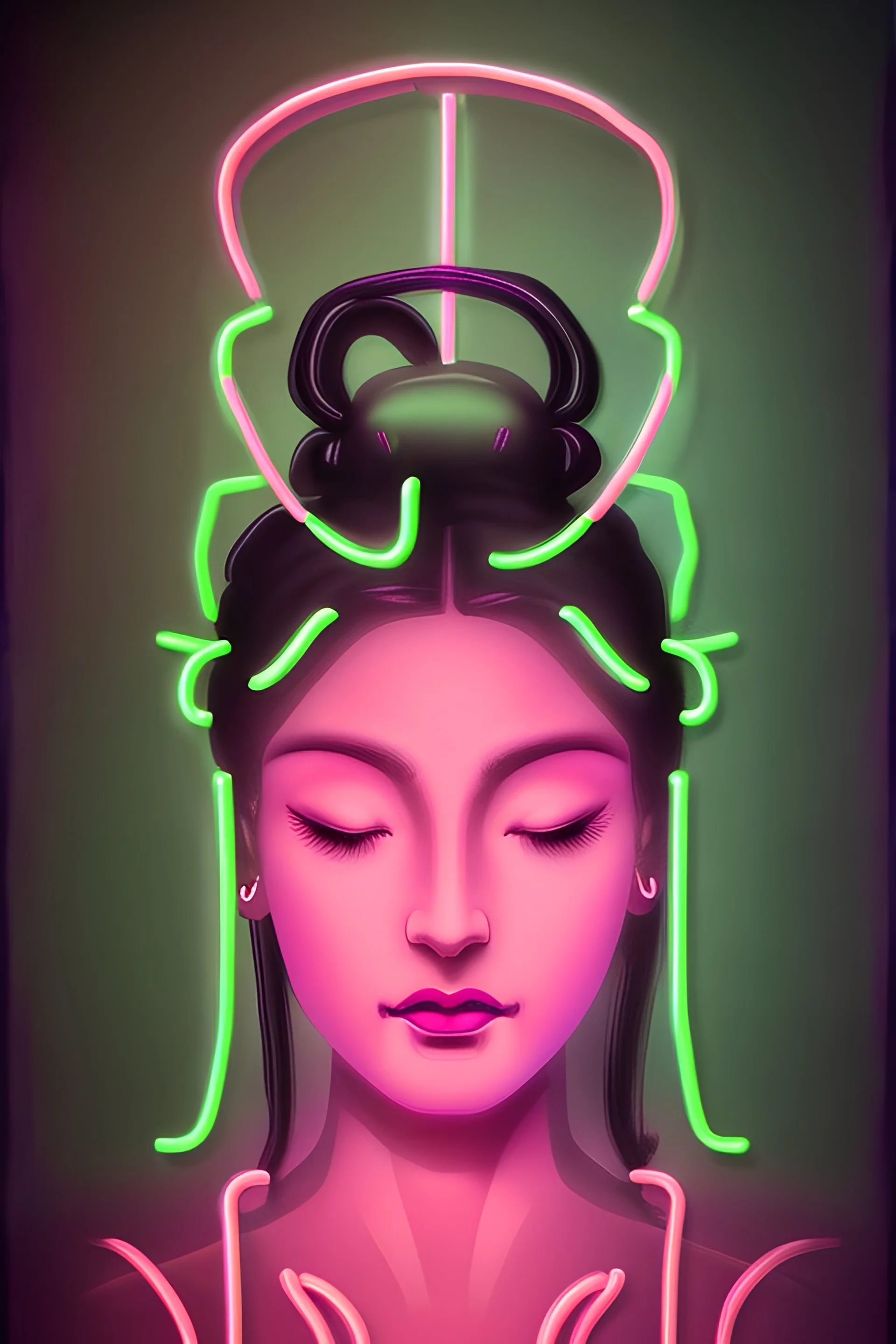 neon quan yin