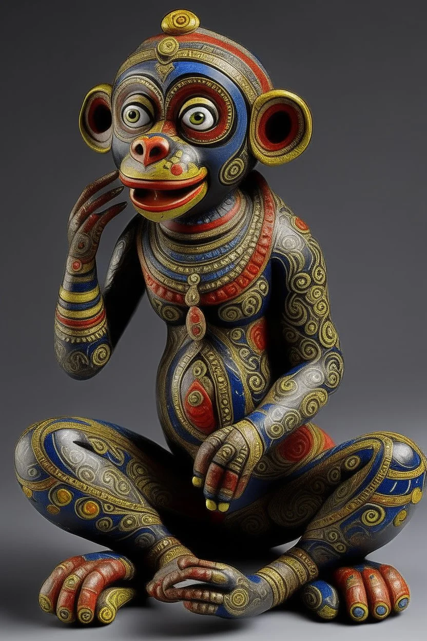 Hindi Folk Art Monkey