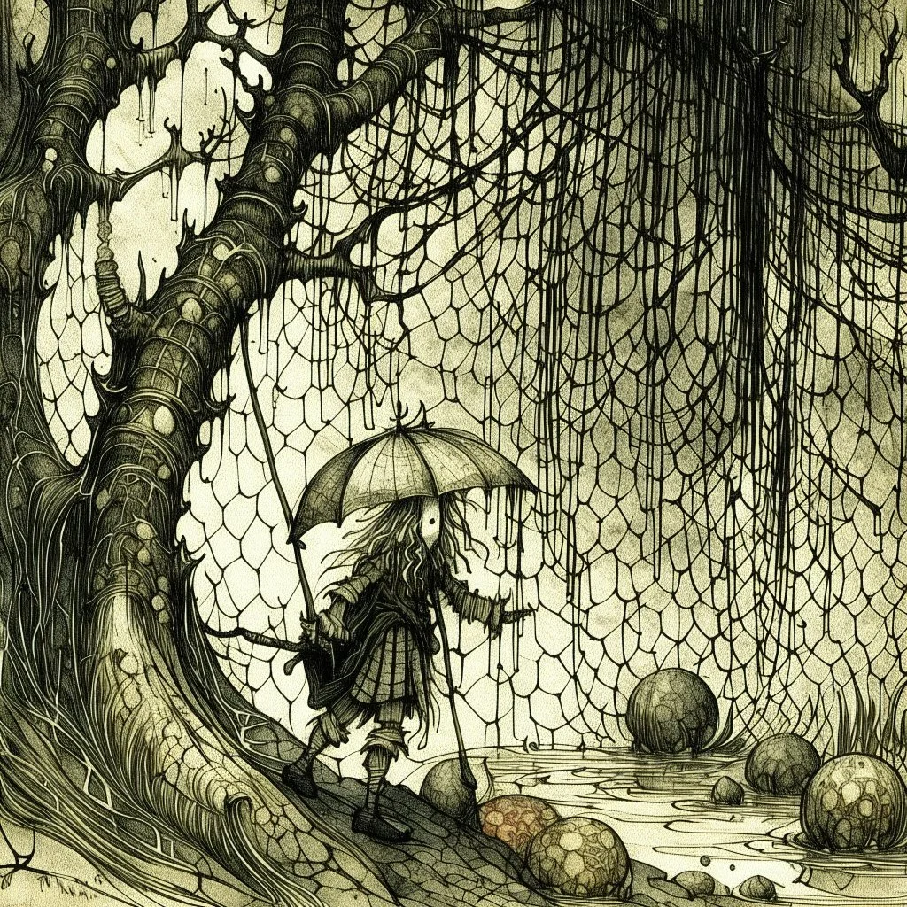 rainny day Arthur Rackham