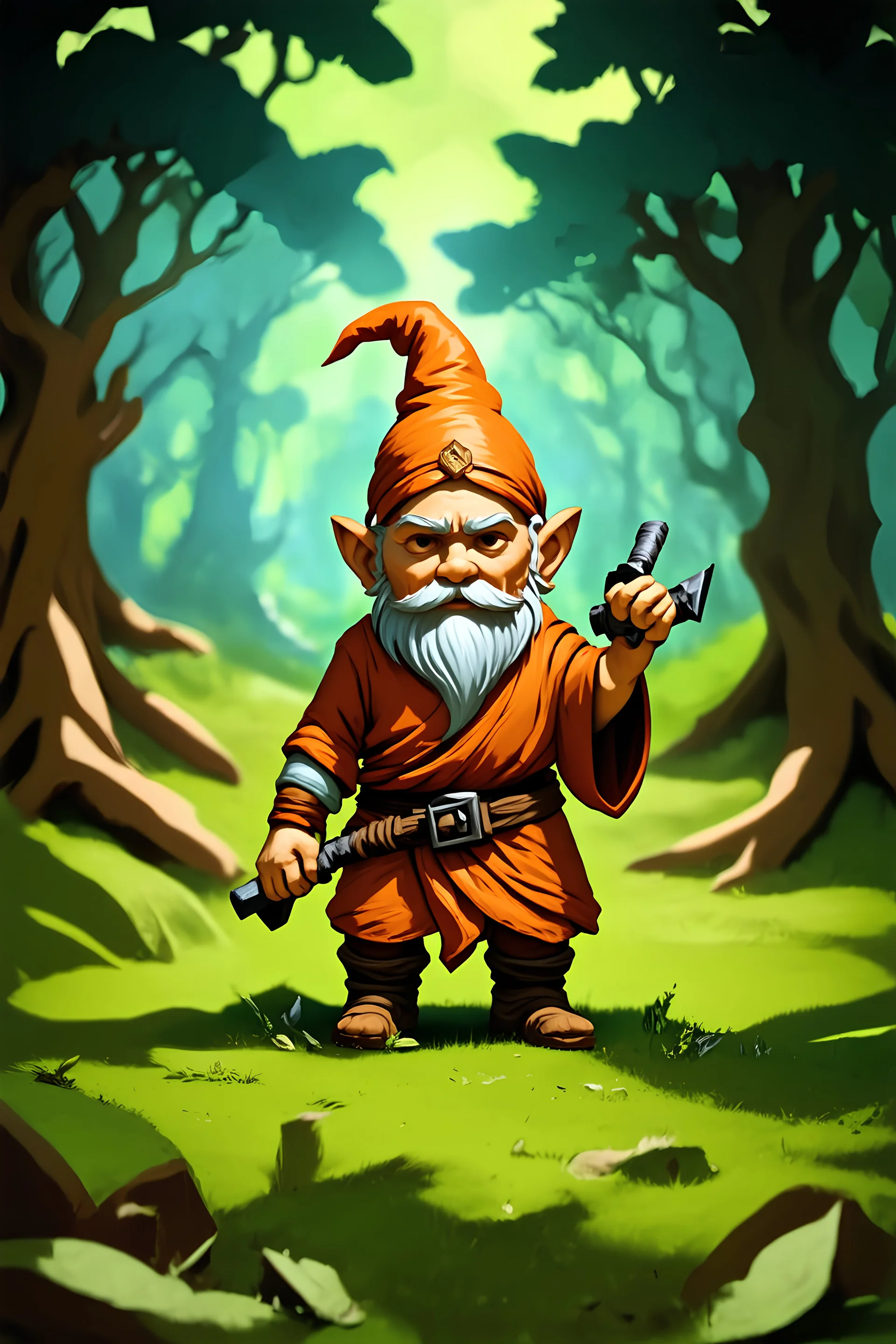 DND forest gnome monk