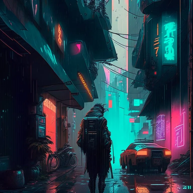 cyberpunk street