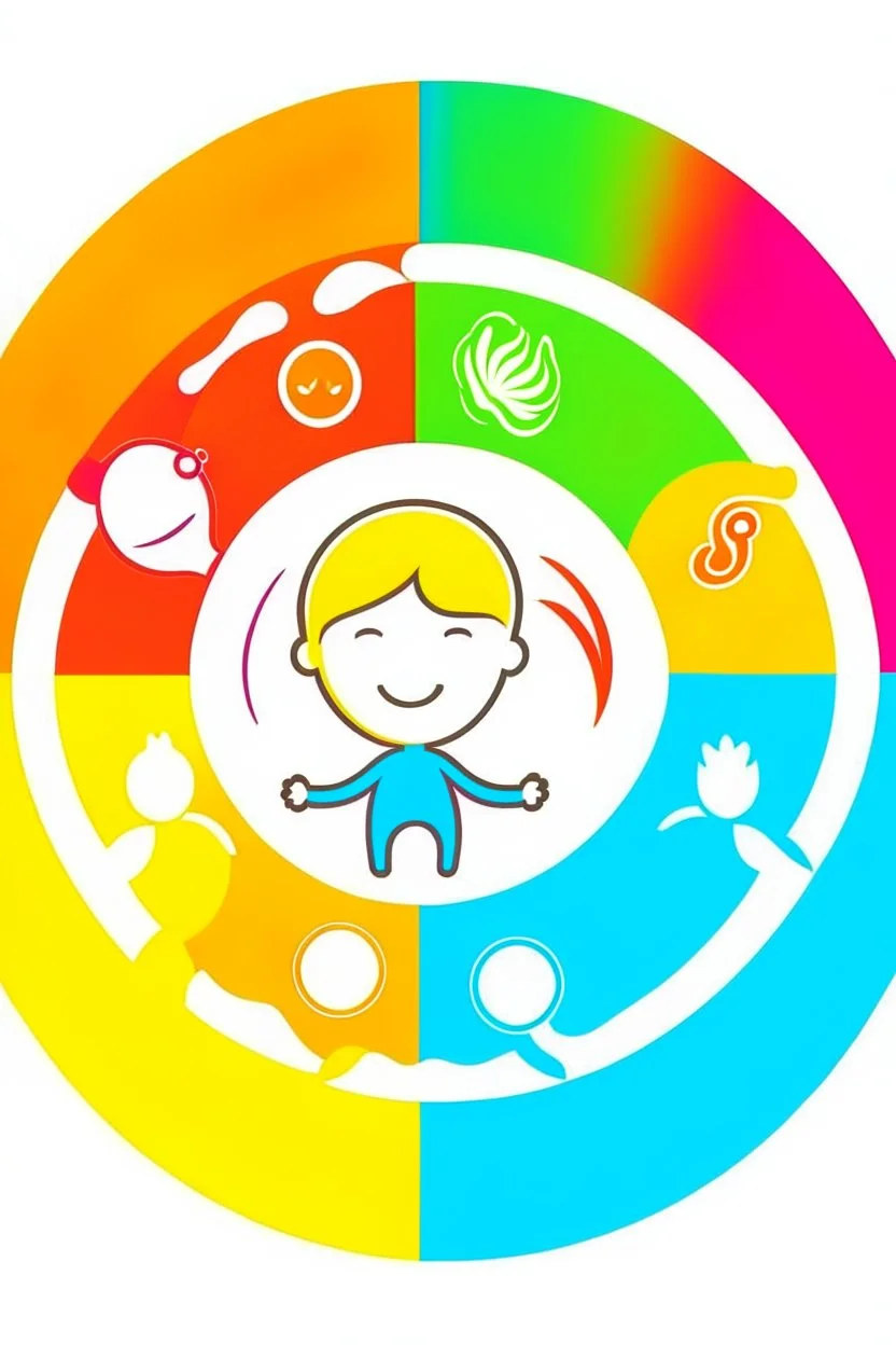 The logo indicates learning difficulties for children and way and attractive colors