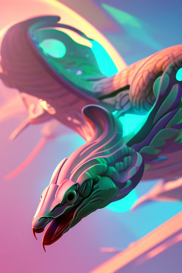 snake bird eagle alien, full of details, smooth, bright sunshine，soft light atmosphere, light effect，vaporwave colorful, concept art, smooth, extremely sharp detail, finely tuned detail, ultra high definition, 8 k, unreal engine 5, ultra sharp focus