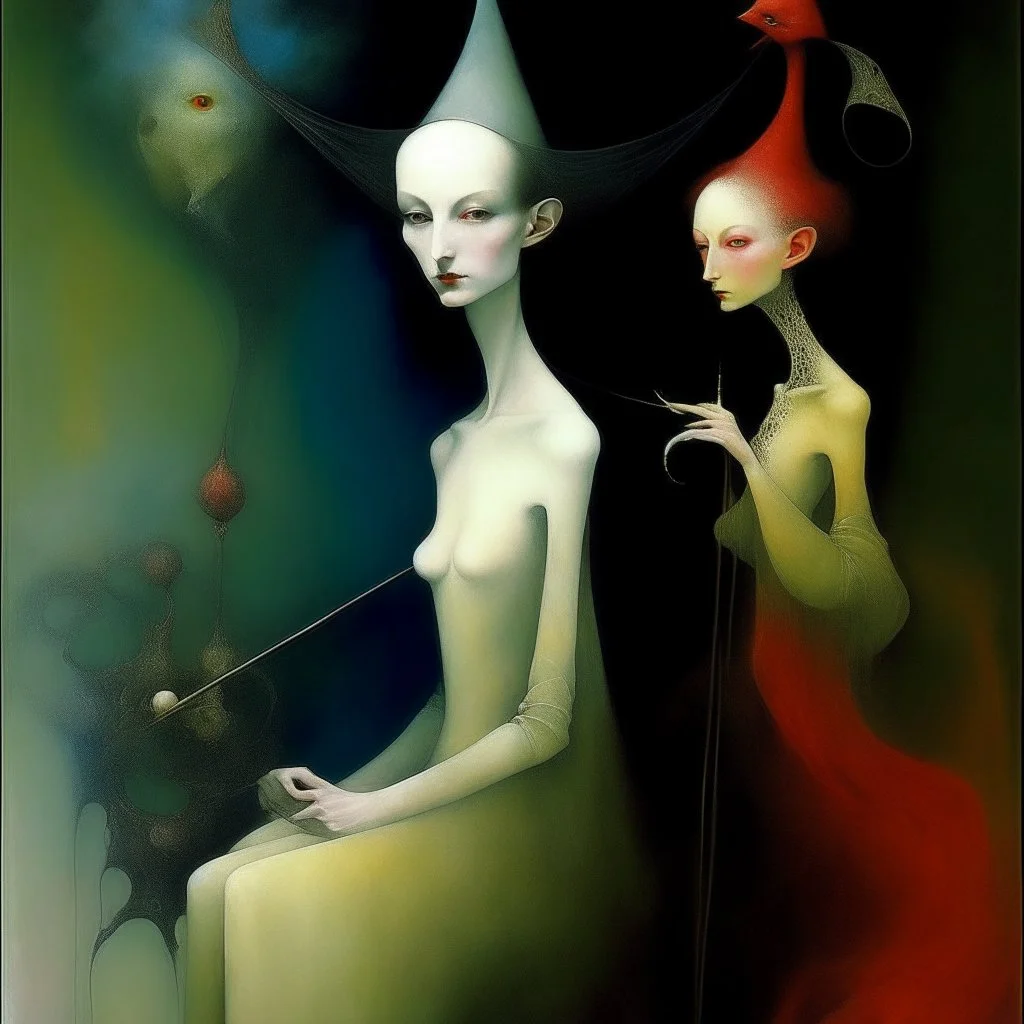 magic woman, Hieronymus Bosch , Leonor Fini , Yves Tanguy