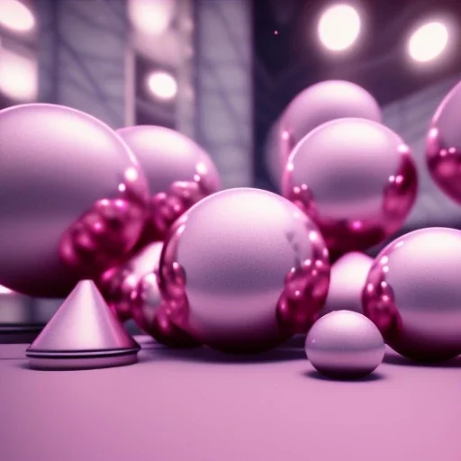 Light pink HD 4K Unreal Engine 5 bokeh