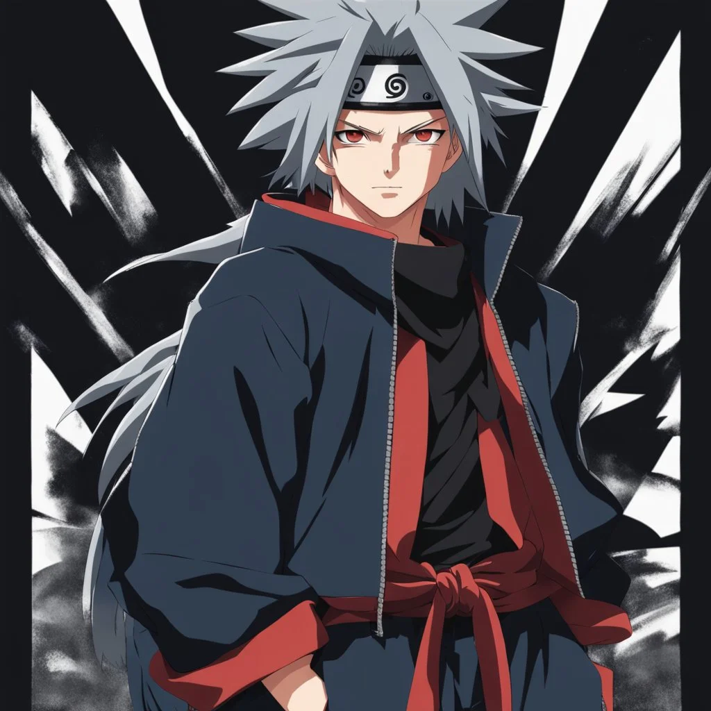 A Young Madara but he is wearing street wear