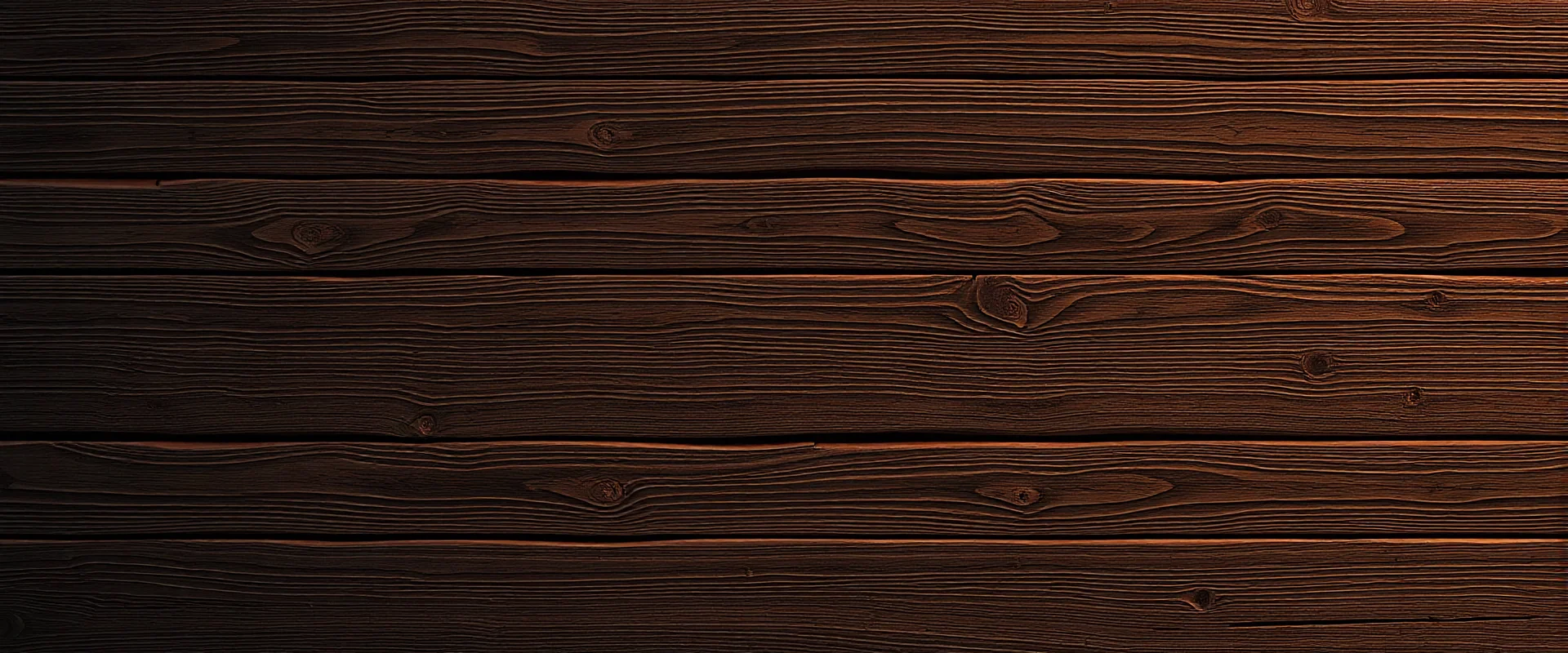 horizontal wooden planks painted dark brown, no gaps, game art
