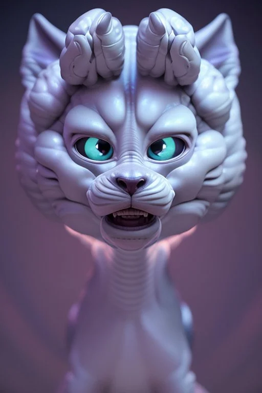 Alien Komainu,pixar style,Disney style , photorealistic face, highly detailed, 8k, post-processing, epic composition, sharp focus, unreal engine, octane render