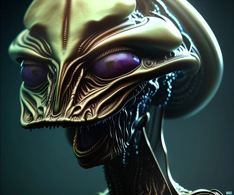 occult alien, 8K, photo realistic, highly detailed