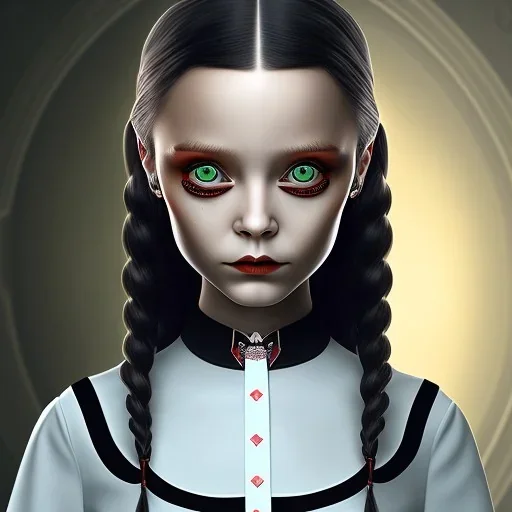 wednesday addams rolünde oynayan jenna ortega