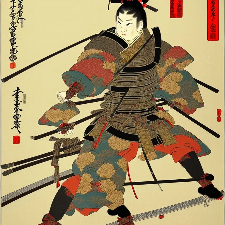 Samurai Japanese Ukiyo-e