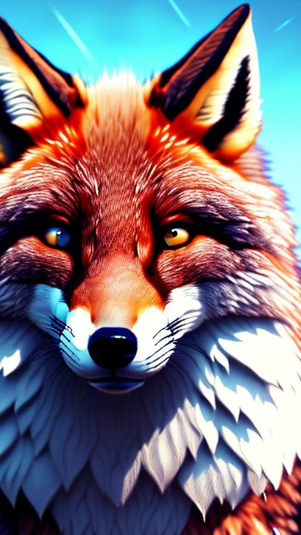 feral, White fur, Werewolf, Red eyes, character, full body portrait, expert, insanely detailed, 4k resolution, cinematic smooth, intricate detail, fluffy, award wining portrait, anthropomorphic, fox, werefox