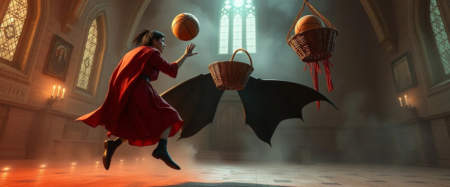 vampire cant jump basket ball duel in church